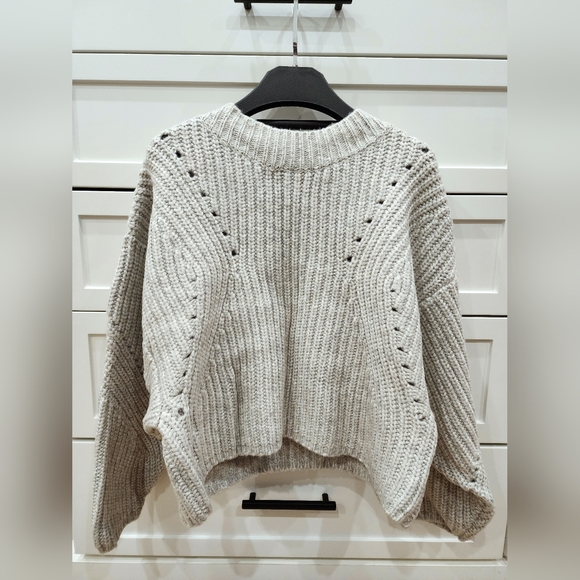 Asos Design Premium Chunky Rib Jumper With Tie Back Sweater - Picture 3 of 7